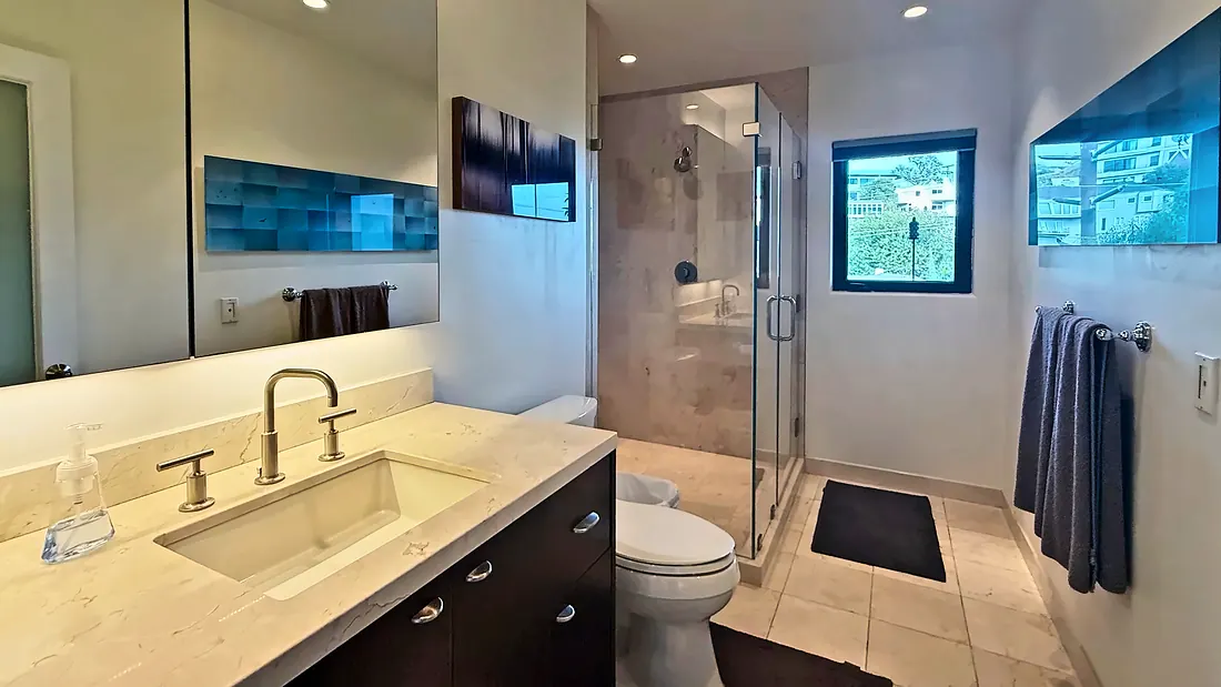Bathroom with walk-in shower